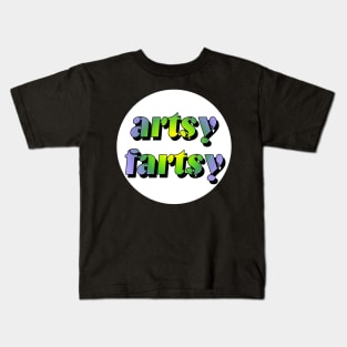 artsy fartsy green Kids T-Shirt
